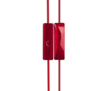 TinyEar Earphones w/ Inline Microphone_Red, Item#E-EMIC-RD02