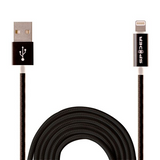 SPIDER Lightning Charging and Sync USB Cable-with LED indicator light (MFi certified), Item#E-USBLED-SV1M