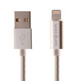 SPIDER Lightning Charging and Sync USB Cable-with LED indicator light (MFi certified), Item#E-USBLED-SV1M