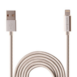 SPIDER Lightning Charging and Sync USB Cable-with LED indicator light (MFi certified), Item#E-USBLED-SV1M
