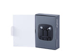 TinyEar Earphones w/ Inline Microphone_Black, Item#E-EMIC-BK02