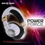 PowerForce White Headphones, Item#E-HEPH-WH01